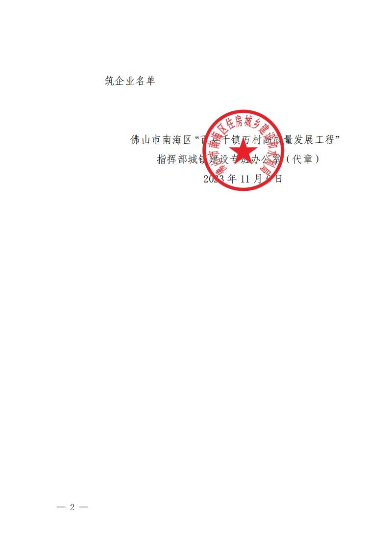 佛山市南海区“百县千镇万村高质量发展工程”指挥部城镇建设专班办公室关于对第二批帮扶企业诚信加分的通报_01.jpg